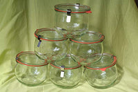 Thumbnail for Weck 12 Weckgläser 580 ml Tulpe Tulpenglas KOMPLETT Tulpengläser Gläser 1/2 Liter 500ml Einweckgläser Einkochgläser Einmachgläser im Sale