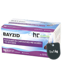 Thumbnail for Höfer Chemie Bayzid Flockkartusche Pool 4 x 1kg - Flockungsmittel Pool - Filtert Verunreinigungen in Pool & Schwimmbad mit Sandfilteranlagen - Einfache Dosierung im Sale