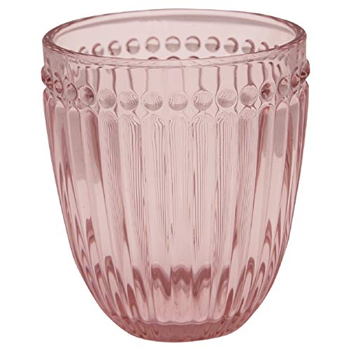 GreenGate - Glass, Water Glass - Alice - Glass - pink/rose - Height 9.5 cm