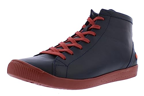 Softinos Damen Boots IBBI, Frauen,Schnürstiefel,lose Einlage,Kurzstiefel,schnürung,Boots,Winterstiefel,Blau (Navy/Brick Sole),42 EU / 8 UK im Sale