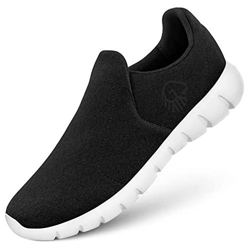 GIESSWEIN Merino Slip-On Men - Breathable sneakers made of merino wool, lightweight men's leisure shoes with removable footbed, slip-on low shoes on sale