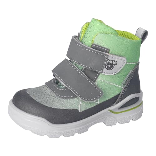 RICOSTA Jungen Winterstiefel BIX, Kinder Lauflernschuhe, Weite: Mittel, lose Einlage, Sympatex, waschbar, gefüttert, wasserdicht, Grigio (490), 27 EU im Sale