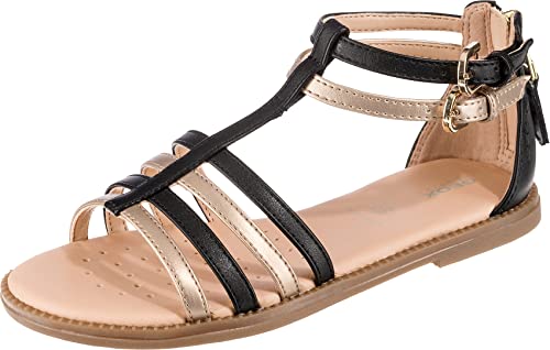 Geox Damen J Karly Girl Sandalen, Black Platinum, EU im Sale