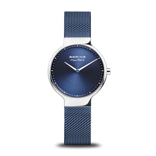 BERING Damen Uhr Quarz Movement - Max René Collection mit Edelstahl und Saphirglas 15531-XXX Armbandsuhren - 5 ATM, Blau/Silber im Sale
