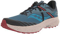 Thumbnail for Saucony Ride 15 TR Trail Running Shoes - AW22, Dark Grey, Blue, Orange, 43 EU on Sale