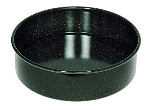 Riess, 0493-022, Tortenform 24, CLASSIC - BACKFORMEN, Durchmesser 24 cm, Höhe 7.5 cm, Emaille, schwarz, Hebeboden, Induktion im Sale