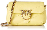 Thumbnail for Pinko Damen Love Micro Puff C Sheep Nappa Tasche, H45q_Gelb Wasser-Antik Gold im Sale