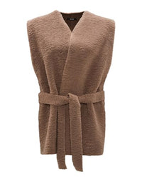 Thumbnail for OPUS Damen Weste | Weste Asofta cape Loose aus flauschigem Teddyfell cocoa, 0 im Sale