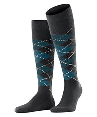 Thumbnail for Burlington Herren Preston Kniestrümpfe weiches Material Herrenkniestrümpfe verstärkt mit flacher Naht für druckfreie Fußspitze modisch mit Argyle 1 Paar im Sale