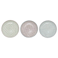 Thumbnail for Bloomingville Teller Patrizia, grün lila blau, Keramik, 3er Set, 25 cm im Sale