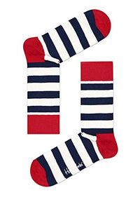 Thumbnail for Happy Socks Unisex Stripe Socks, Multicolored (Multi Red 045), 36-40 EU on Sale