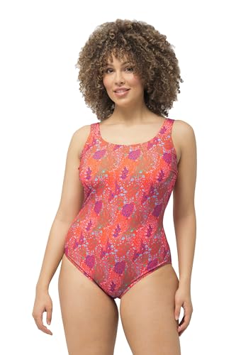 Ulla Popken Damen Alice, Softliner, DG, Coral Badeanzug, Rosenkoralle, 54-56 im Sale