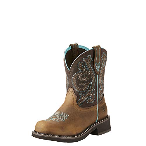 ARIAT Fatbaby Western Boot-Damen Leder Westernstiefel, Brown Bomber/Brown Bomber, 38.5 EU im Sale