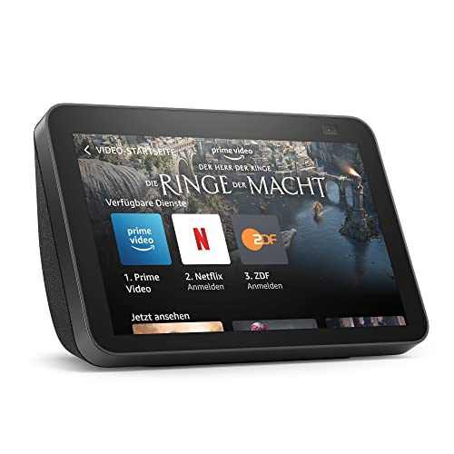 Echo Show 8 (2nd Generation, 2021) | HD Smart Display with Alexa and 13 MP Camera | Anthracite
