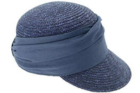 Thumbnail for Seeberger Grace Straw Sun Cap Straw Cap Women's Cap (One Size - Denim)