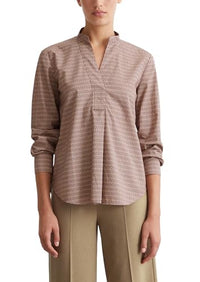 Thumbnail for Marc OߴPolo women's tunic blouse made of organic cotton with collar, multicolored (Multi), 40 on sale