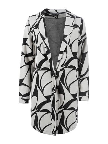 s'questo Blazer grafischer Print, Long-Blazer, mit Knopf verschließbar Offwhite 46 Soquesto Kollektion Be Great im Sale
