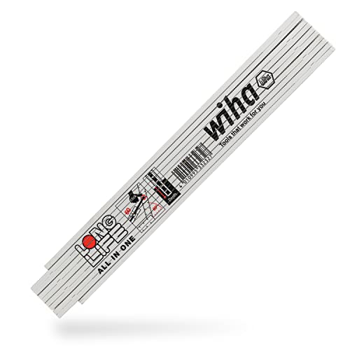 Wiha Meterstab Longlife Plus Composite 2 m metrische Skala, (33232) 10 Glieder im Sale