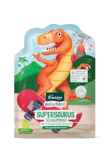 Kneipp naturkind Schaumbad Supersaurus - Färbt das Wasser grün und duftet nach Apfel - Mit viel Liebe speziell für Kinder entwickelt - 40ml im Sale