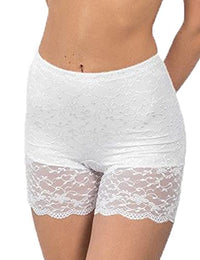 Thumbnail for Nina von C. - Silver Edition - Women's - Long Panty - Briefs - with embroidered lace (Black, 44) on sale