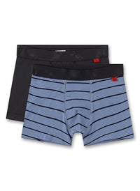 Thumbnail for Sanetta Jungen-Hipshorts (Doppelpack) Blau | Hochwertige und nachhaltige Unterhose für Jungen aus Bio-Baumwolle. Inhalt: 2er Set Unterwäsche für Jungen 092 im Sale