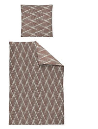 Thumbnail for Irisette Edel-Flanell Bettwäsche Set Alpaka 8371 Terra 135 x 200 cm + 1 x Kissenbezug 80 x 80 cm im Sale