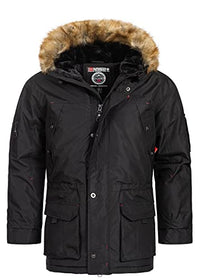 Thumbnail for Geographical Norway Abiosaure Men Distribrands - Männliche wasserdichte warme Jacke - Outdoor Pelzmantel mit Kapuze - Outdoor Windjacke - Winterjacke - Outdoor Futter im Sale