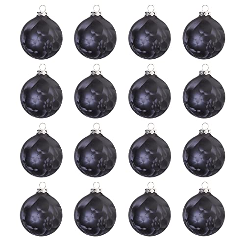 VIVANNO Christmas balls Christmas tree balls ice lacquer ICY 6 cm (16 pieces) anthracite on sale