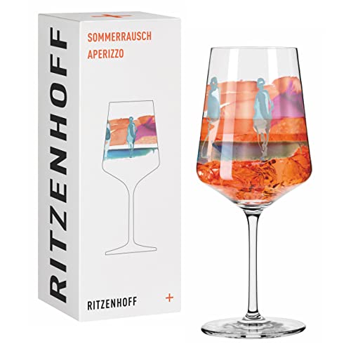 RITZENHOFF 2841009 Aperitifglas 500 ml - Serie Sommerrausch Nr. 9 mit farbenfrohem Aquarellmotiv - Made in Germany im Sale