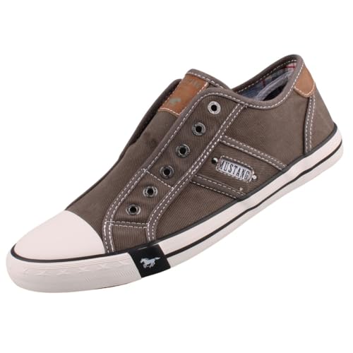 MUSTANG Herren Canvas Sneaker Grau, Schuhgröße:EUR 44 im Sale
