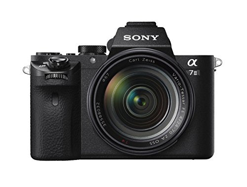 Sony Alpha 7 II | Spiegellose Vollformat-Kamera mit Zeiss-Zoomobjektiv 24-70 mm f/4.0 ( 24,3 Megapixel, schneller Hybrid-Autofokus, optische 5-Achsen-Bildstabilisierung, XAVC S-Format-Aufzeichnung) im Sale
