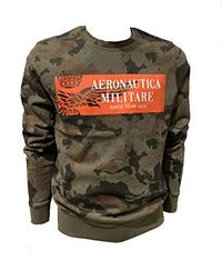 Thumbnail for Aeronautica Militare FE1669 Men's Sweatshirt, Camouflage, Round Neck, Jersey, Camouflage, on Sale