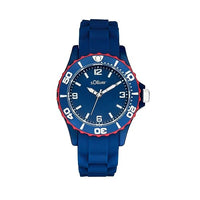 Thumbnail for s.Oliver boys' children's quartz watch, analog, with silicone strap, blue, 3 bar water resistant, comes in a watch gift box, 2036495 on sale