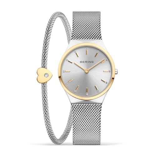 BERING Women's Watch Quartz Movement - Classic Collection with stainless steel and sapphire crystal 12131-014-GWP on sale