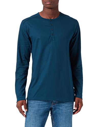 Trigema Herren Langarmshirt mit Knopfleiste im Sale