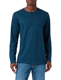 Thumbnail for Trigema Herren Langarmshirt mit Knopfleiste im Sale