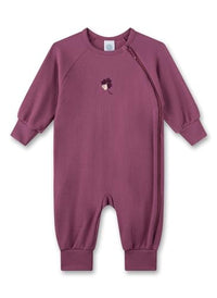 Thumbnail for Sanetta Mädchen-Overall Lila | Praktischer und bequemer Strampler aus Baumwoll-Viskose-Mix für Mädchen. Baby Overall 080 im Sale