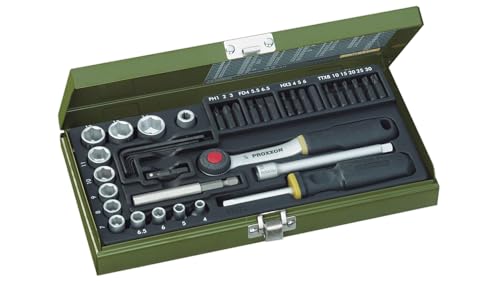 Proxxon 23070 Steckschlüssel- und Schraubersatz mit 6,3mm (1/4) Antrieb im Sale