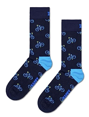 Happy Socks Bike Sock Fahrrad Socke 41-46, Dunkelblau im Sale