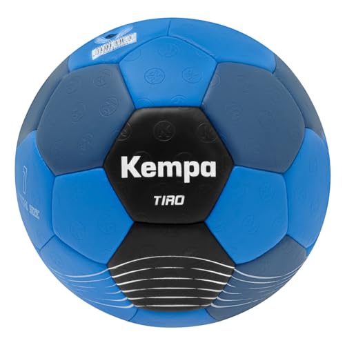 Kempa Tiro Handball für Kinder, gewichtsreduzierter Trainingsball und Spielball, blau/schwarz in im Sale