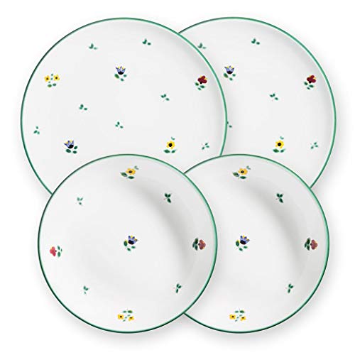 GMUNDNER KERAMIK Dinner for two Classic tableware set Streublume tableware, handmade in Austria on sale