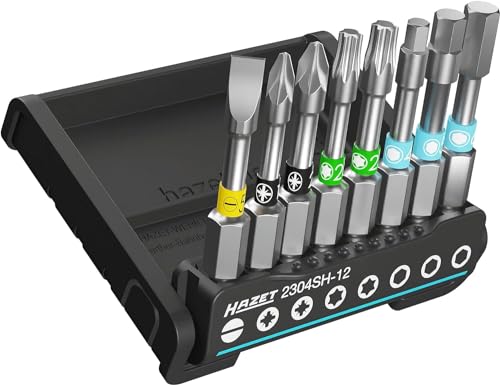 HAZET - Smart Holder 2304SH-12 I Tool holder 8 – piece I Drive: 6.3 (1/4 inch) Drive: Slotted profile, Phillips profile PH, Internal TORX profile I Vehicle maintenance, repairs, assembly work on sale