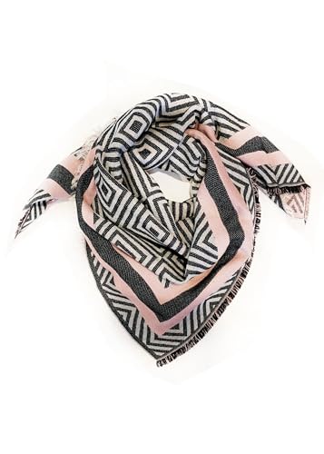 CODELLO Damen Warmes Jacquard-Tuch mit gewebtem graphischem Muster im Sale