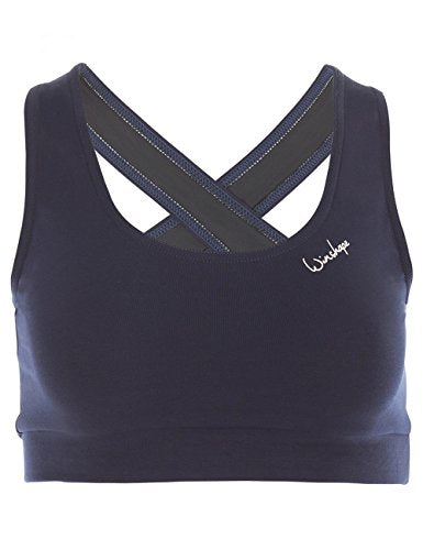 Winshape Damen BH WVR4 mit offenem Drop Back Design, All-Fit Style Fitness Freizeit Sport, Night-Blue, im Sale