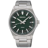 Thumbnail for Seiko Herren-Uhr Quarz Edelstahl mit Edelstahlband SUR503P1, Silber im Sale