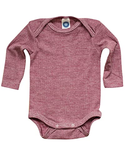 Cosilana, Baby Body Langarm,45% KBA Baumwolle, 35% kbT Wolle, 20% Seide (86/92, Natur) im Sale