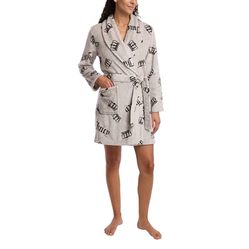 Juicy Couture Damen Plüsch Robe, Süße Sangria, Small-Medium im Sale