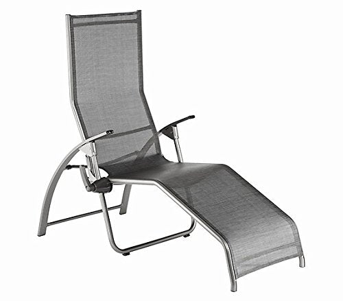 KETTLER bath lounger / tilting lounger Comfort 01710-100 Alu silver/anthracite on sale