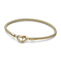 Thumbnail for PANDORA Moments Studded Chain Armband aus Sterling Silber mit 14 Karat vergoldete Metalllegierung, Kompatibel Moments, im Sale
