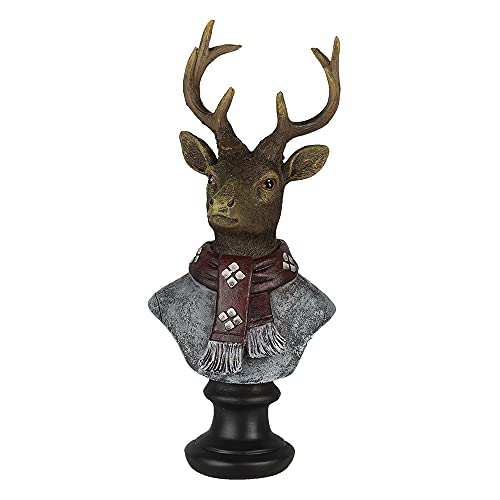 Clayre & Eef Dekoration Hirsch Mehrfarbig 10x9x23 cm 6PR4611 im Sale